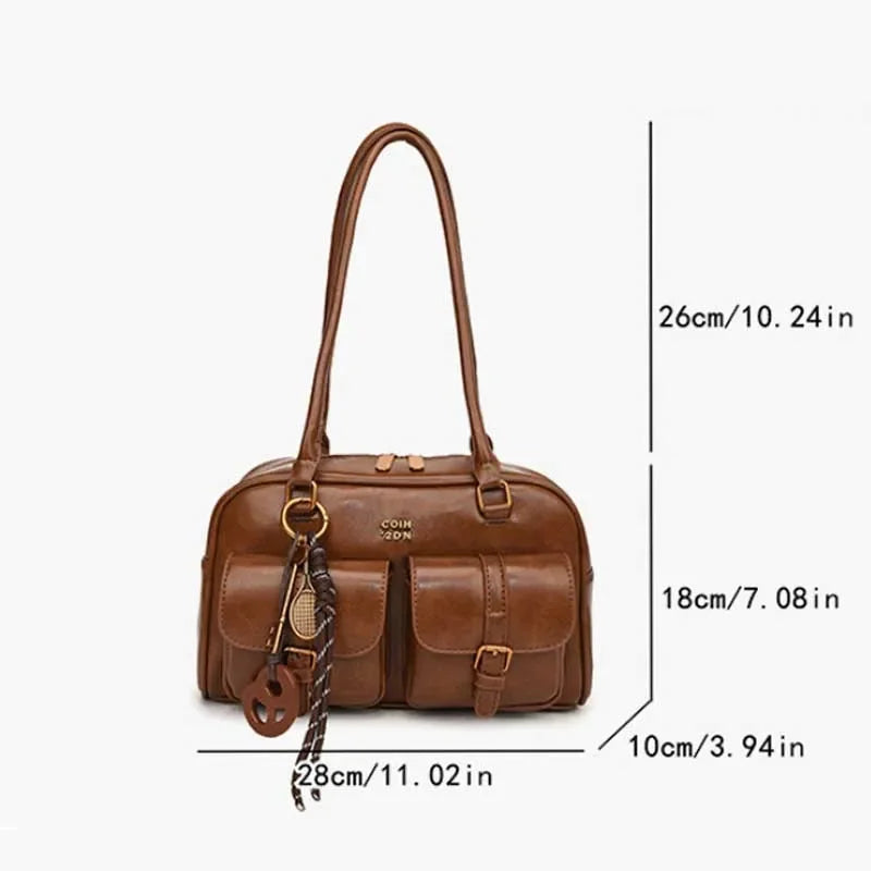 Elegant Solid Color Shoulder Bag – Chic Everyday Purse for Women