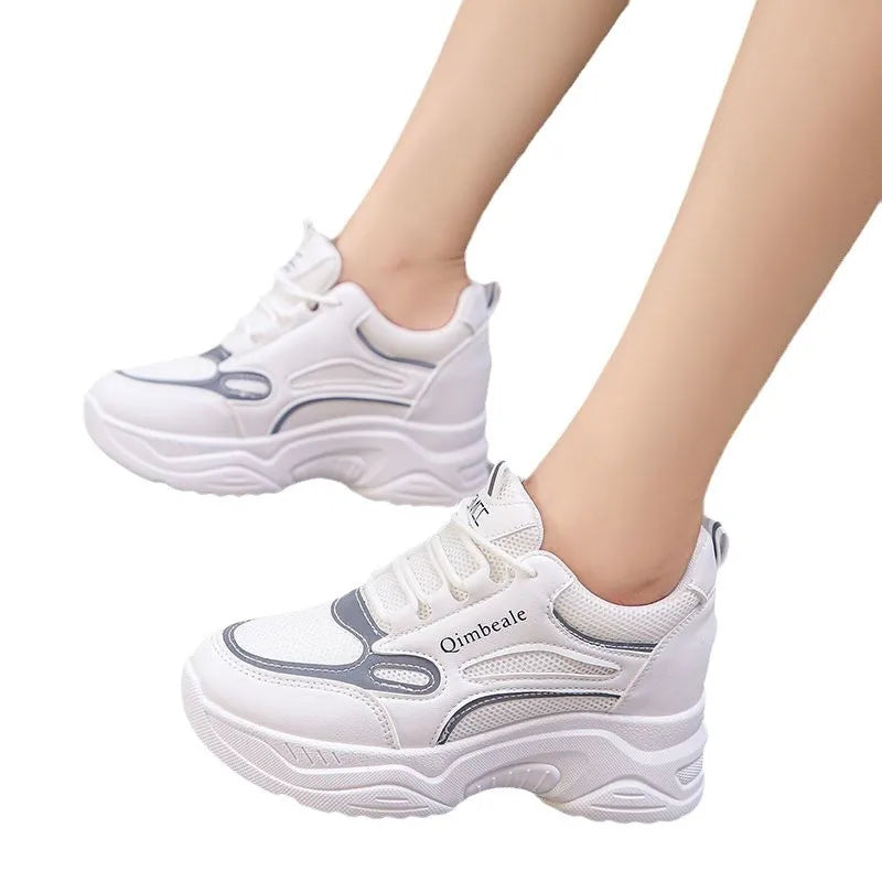 Women's Platform Sneakers – Thick Sole Casual Shoes for Everyday Comfort