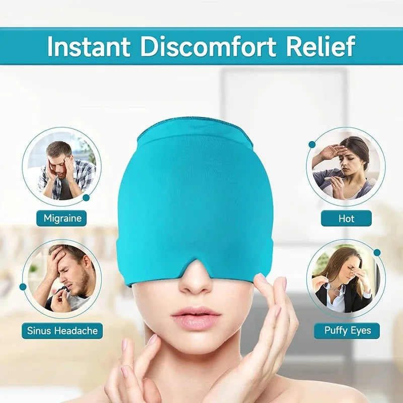 ChillCap Gel Ice Headache Relief Hat – Soothing Cold Therapy for Migraines & Stress