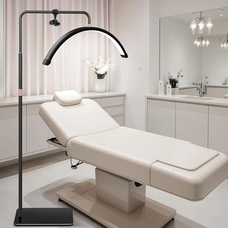 LumiPro Salon-Grade Half-Moon Beauty Light – Pro Makeup & Lash Fill Light