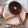 VelvetSmooth Boar Bristle Detangling Brush – Frizz-Free Shine for All Hair Types