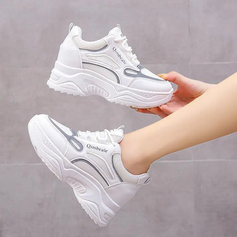 Women's Platform Sneakers – Thick Sole Casual Shoes for Everyday Comfort
