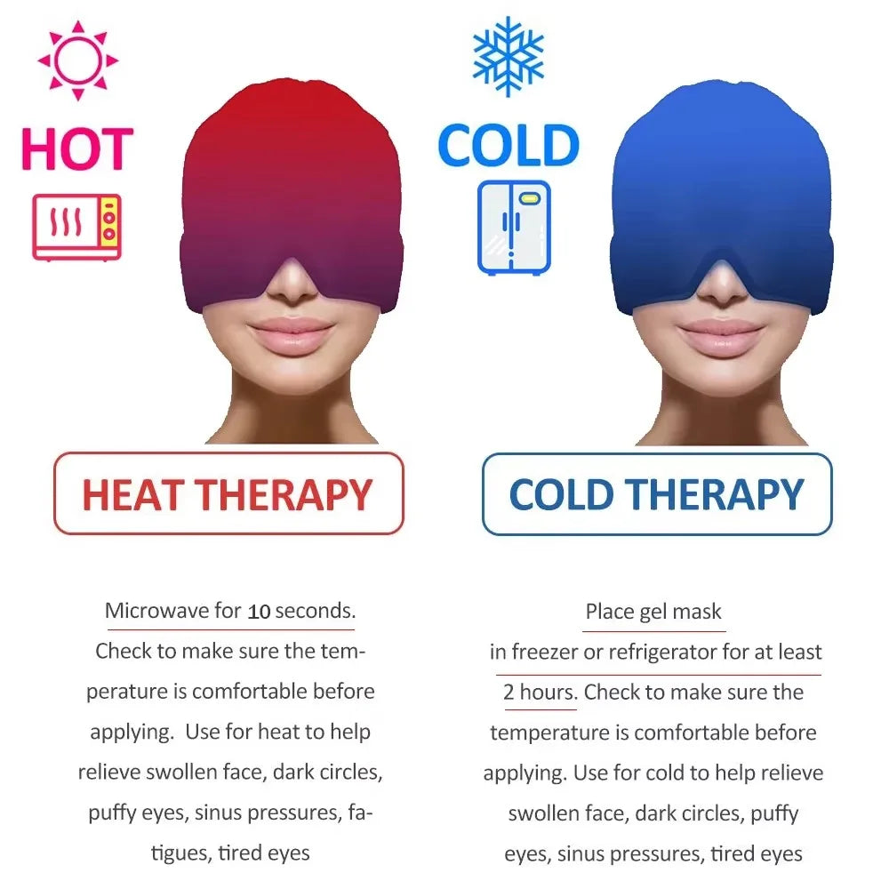 ChillCap Gel Ice Headache Relief Hat – Soothing Cold Therapy for Migraines & Stress