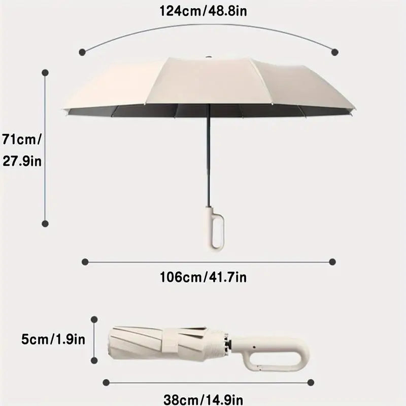 StormShield 20-Rib Windproof Umbrella – Automatic Folding Travel Umbrella