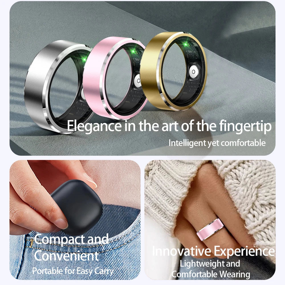 AuraLoop Smart Health Ring – Heart Rate, Sleep & Activity Tracker