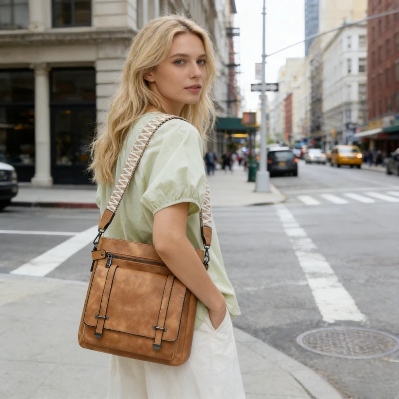 Vintage Bloom Embroidered Crossbody Bag – Boho Chic Purse for Women