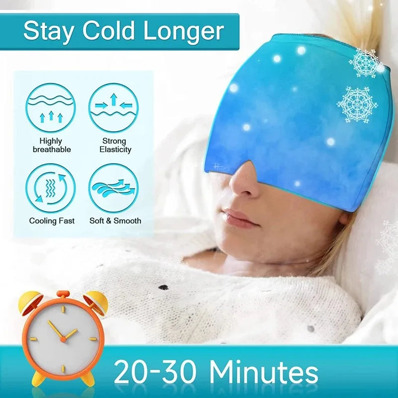 ChillCap Gel Ice Headache Relief Hat – Soothing Cold Therapy for Migraines & Stress