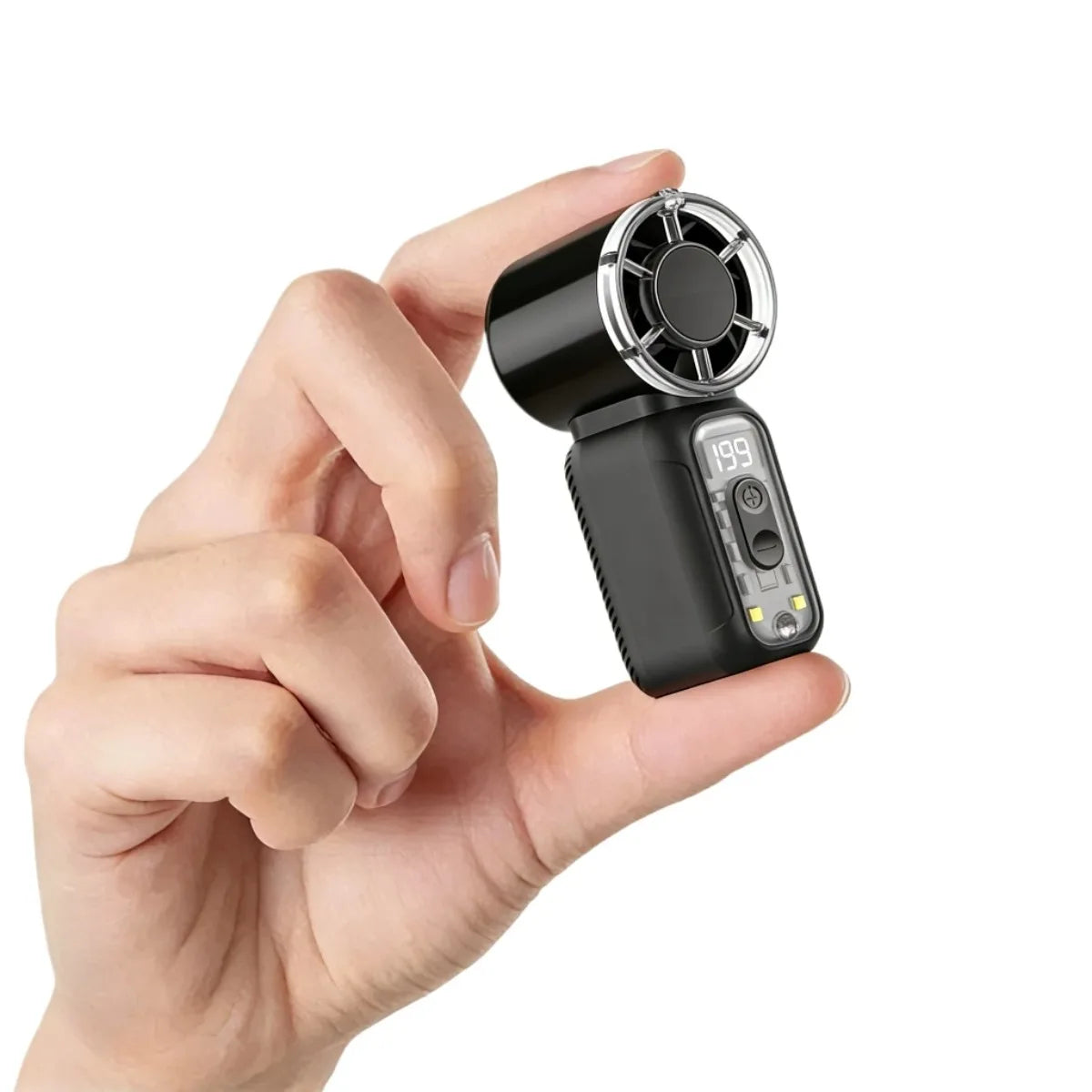 TurboJet Mini Handheld Fan – Rechargeable Portable Cooling Fan
