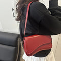 Rosso Vintage Underarm Shoulder Bag – Chic Minimalist Purse for Women